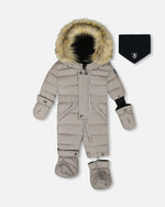 One-Piece Baby Original Puffy Snowsuit Gray - H10B702_149