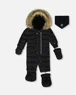 One-Piece Baby Original Puffy Snowsuit Black - H10B702_999