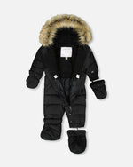 One-Piece Baby Original Puffy Snowsuit Black - H10B702_999