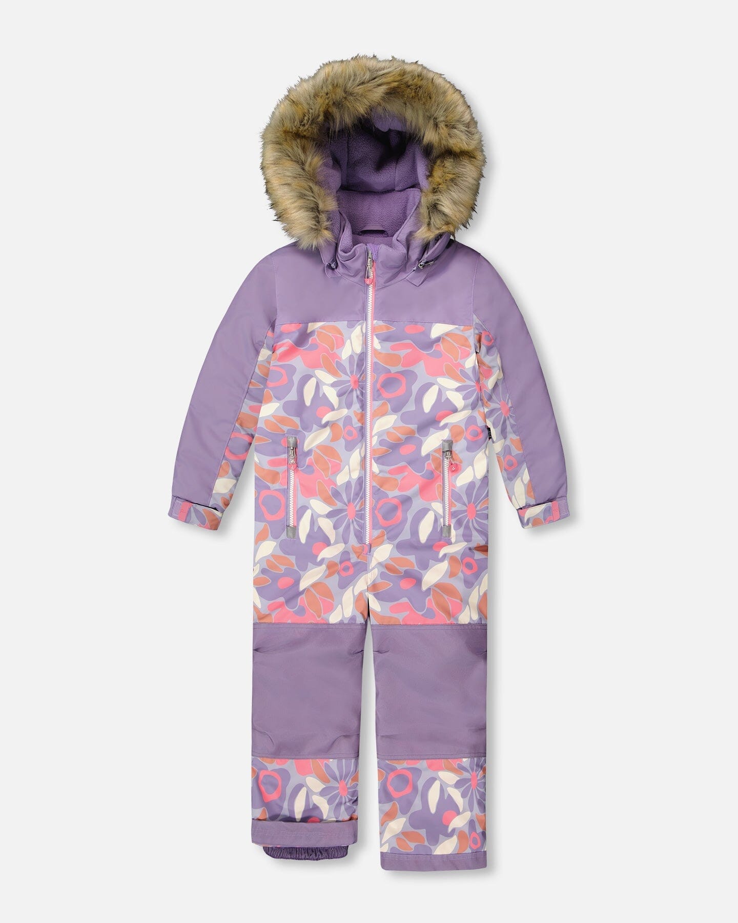 One-Piece Discover Snowsuit Lilac Retro Flower Print - H10DG77_014