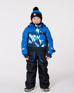 One-Piece Play Snowsuit With Print And Colorblocking Black - H10PB75_999