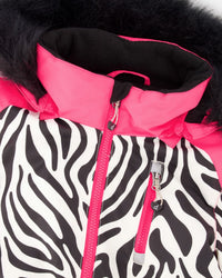 One-Piece Play Snowsuit Zebra Print - H10PG30_094
