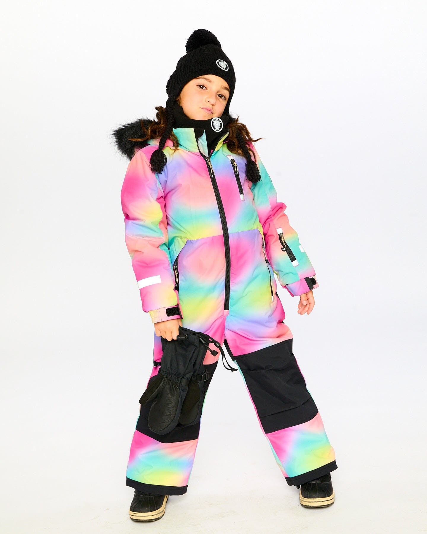 One-Piece Play Snowsuit Multicolor Snowsuits Deux par Deux 