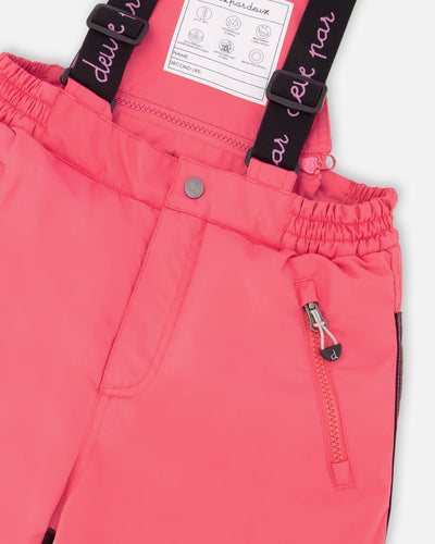 Two-Piece Play Snowsuit Flash Coral With Butterfly Print Jacket - H10PG88_640