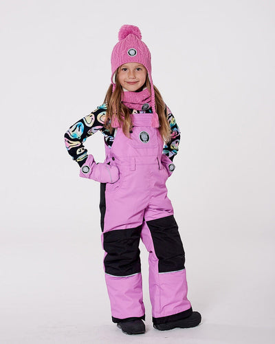 Solid Play Overall Snow Bib Purple - H10T220_519