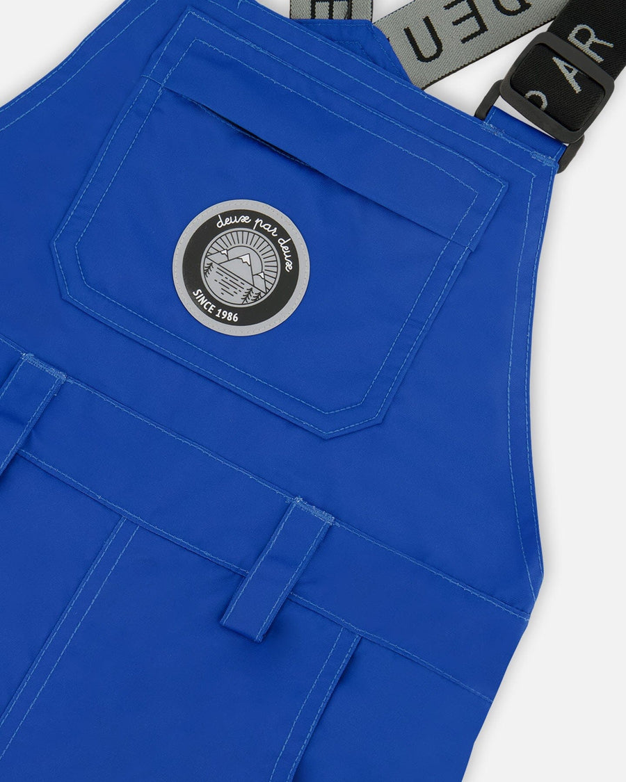 Solid Play Overall Snow Bib Blue - H10T220_587
