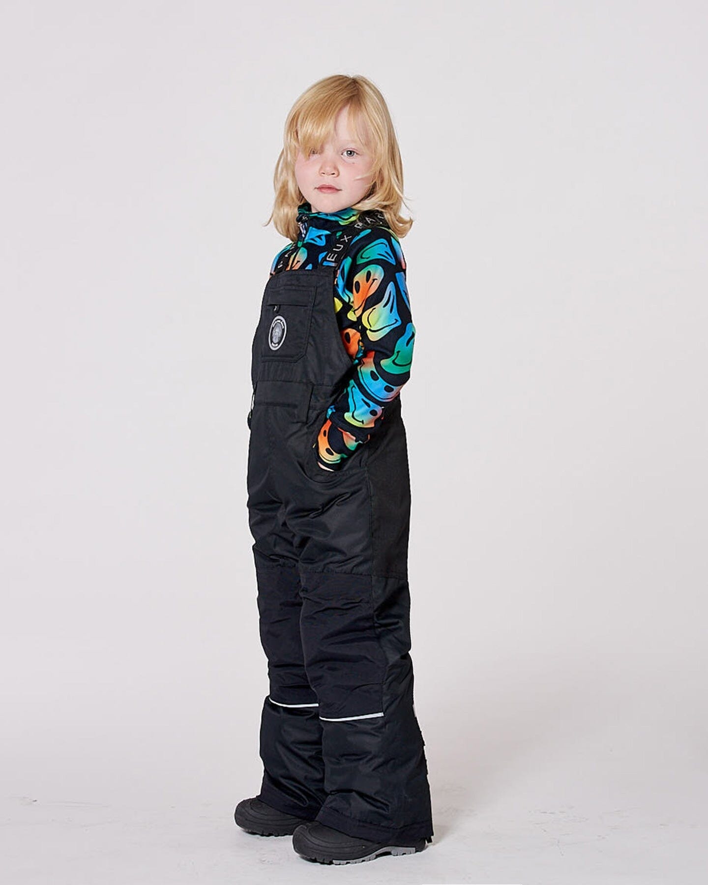 Solid Play Overall Snow Bib Black - H10T220_999