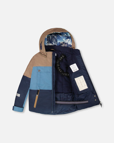 Two-Piece Teknik Snowsuit Blue Mountains - H10TB50_024