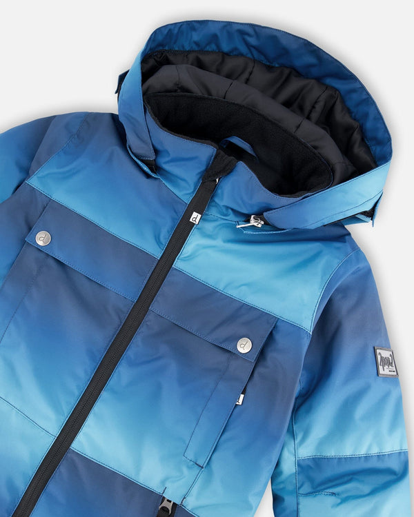 Two-Piece Teknik Snowsuit Teal Gradient - H10TB50_028