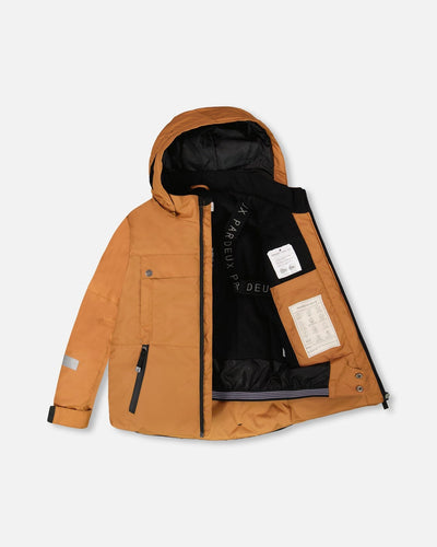 Two-Piece Teknik Snowsuit Brown And Black - H10TB50_999