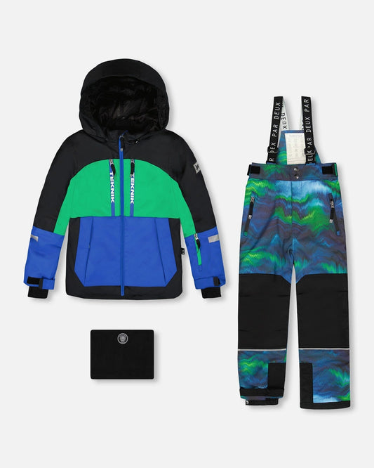 Two-Piece Teknik Snowsuit Aurora Borealis - H10TB51_031
