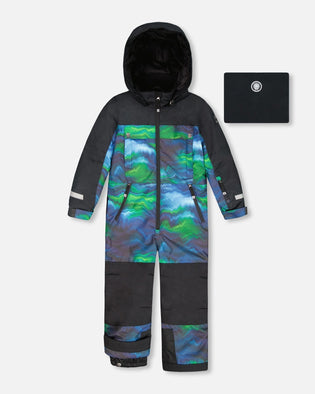 One-Piece Teknik Snowsuit Aurora Borealis - H10TB76_031