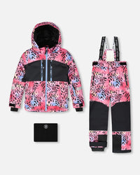 Two-Piece Teknik Snowsuit Multicolor Leopard And Zebra - H10TG26_093