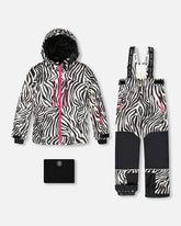 Two-Piece Teknik Snowsuit Zebra Print