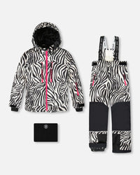 Two-Piece Teknik Snowsuit Zebra Print - H10TG26_094