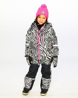 Two-Piece Teknik Snowsuit Zebra Print Snowsuits Deux par Deux 