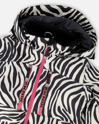 Two-Piece Teknik Snowsuit Zebra Print - H10TG26_094