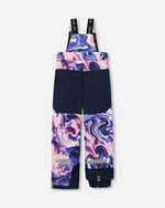 Two-Piece Teknik Snowsuit Pink And Blue Marble - H10TG92_007
