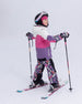 Two-Piece Teknik Snowsuit Black Retro Flower Print - H10TG92_013