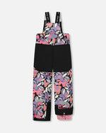 Two-Piece Teknik Snowsuit Black Retro Flower Print - H10TG92_013