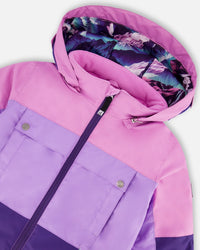 Two-Piece Teknik Snowsuit Purple Mountain Print - H10TG92_015
