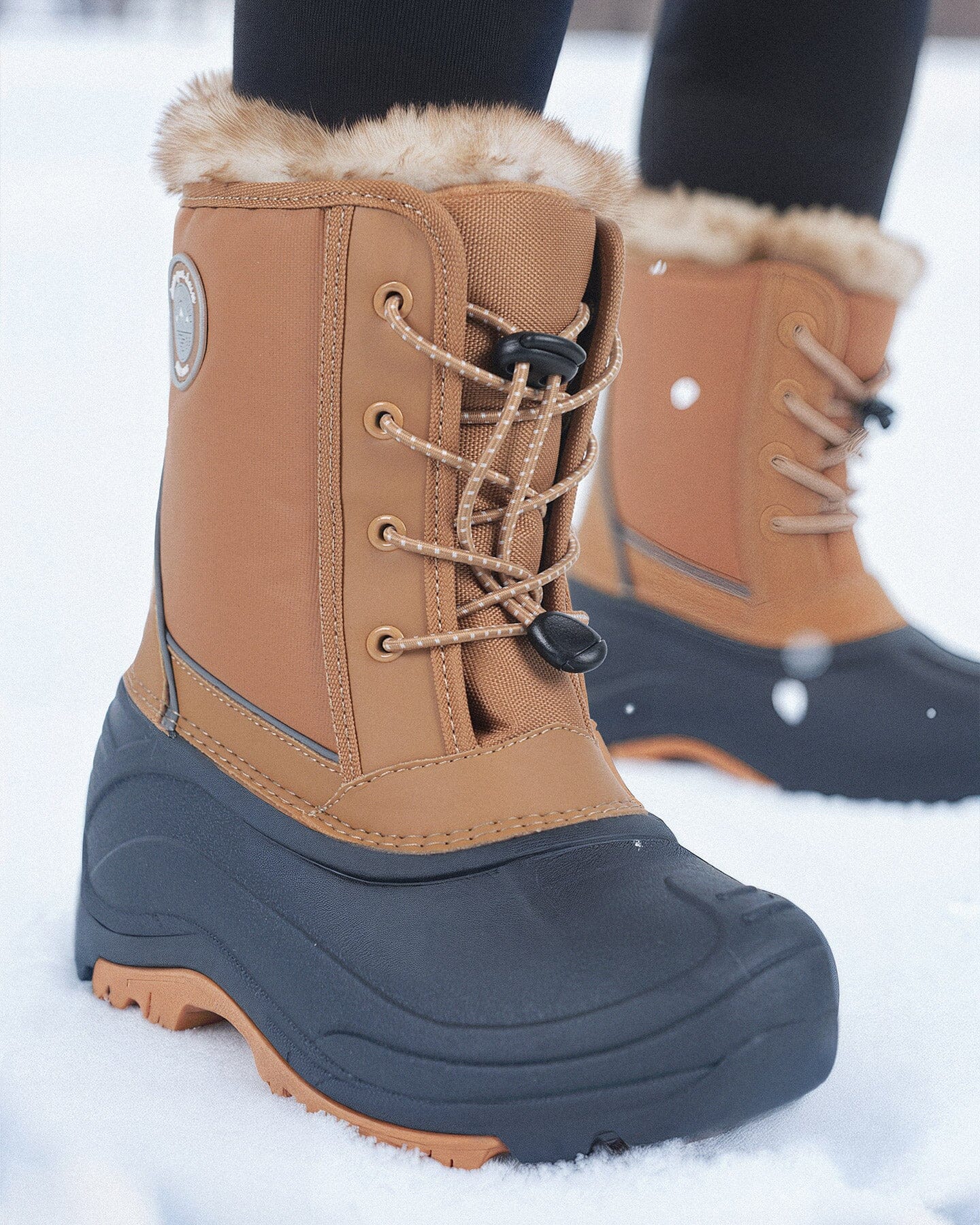 Winter Boots Brown Sugar With Removable Liner Winter Boots Deux par Deux 