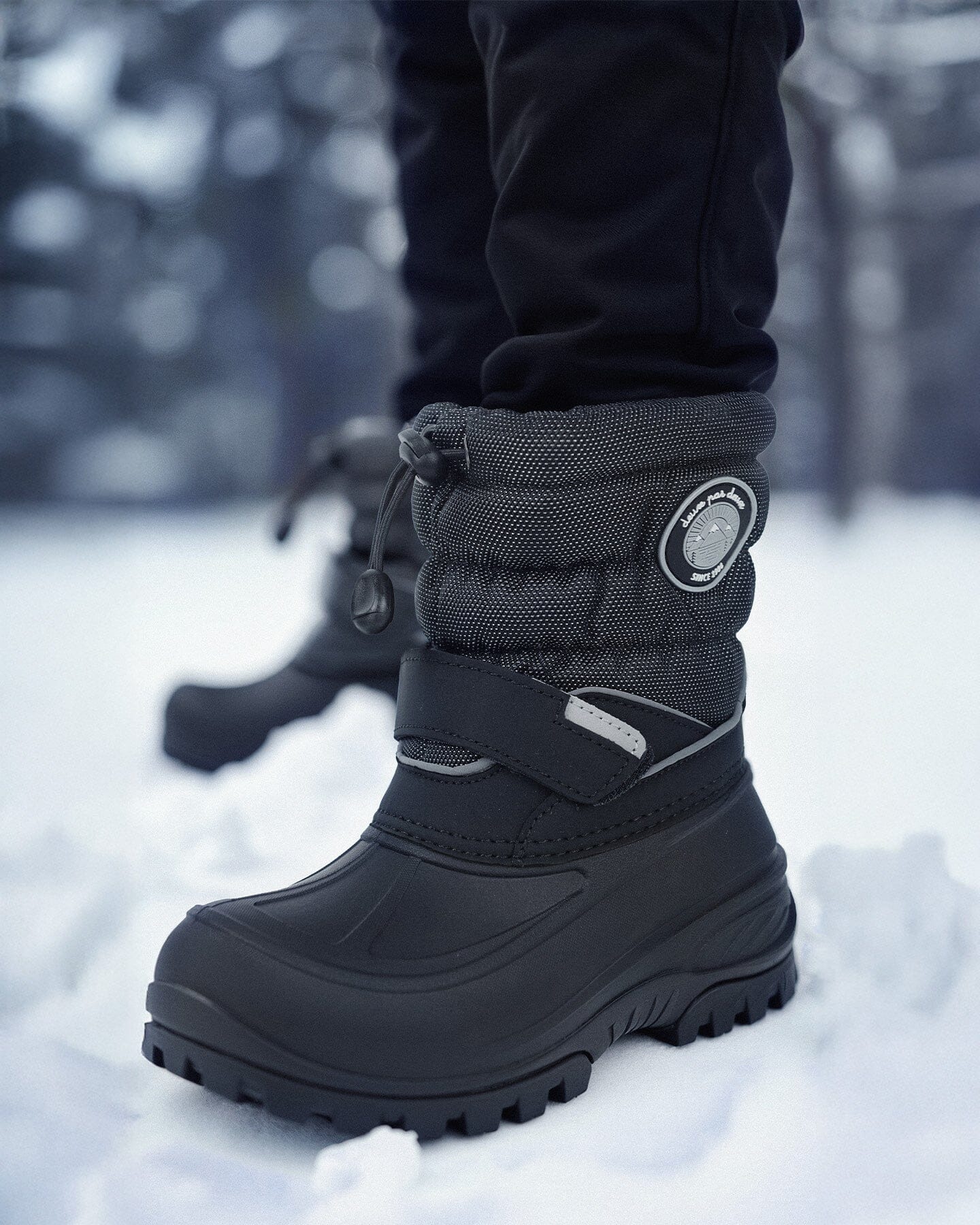 Winter Boots Solid Black Winter Boots Deux par Deux 