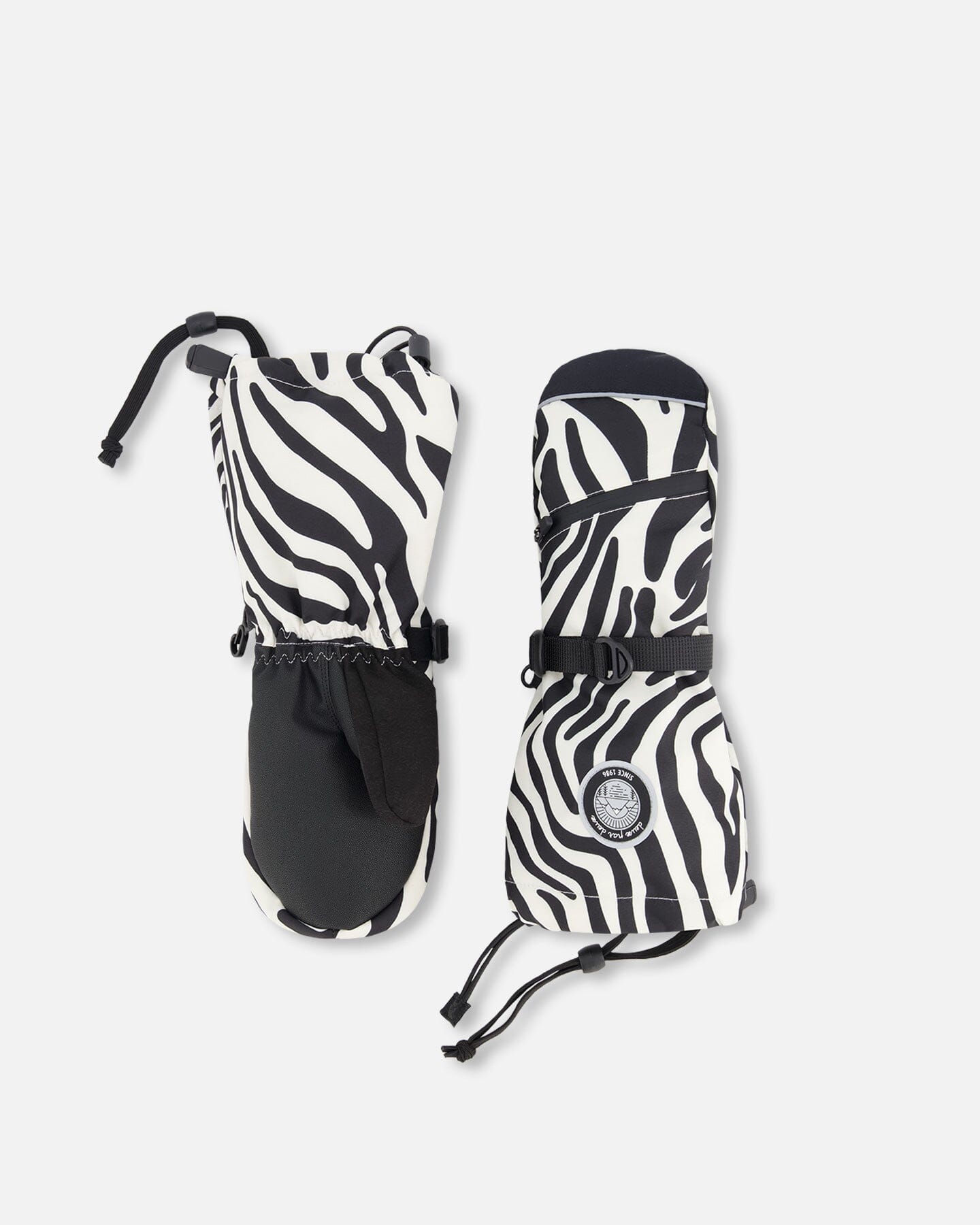 Winter Mittens Teknik Zebra Print Winter Accessories Deux par Deux 