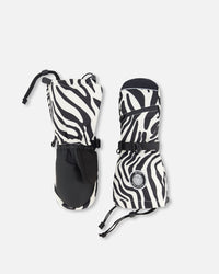 Winter Mittens Teknik Zebra Print Winter Accessories Deux par Deux 