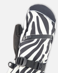 Winter Mittens Teknik Zebra Print - H10XM201_094