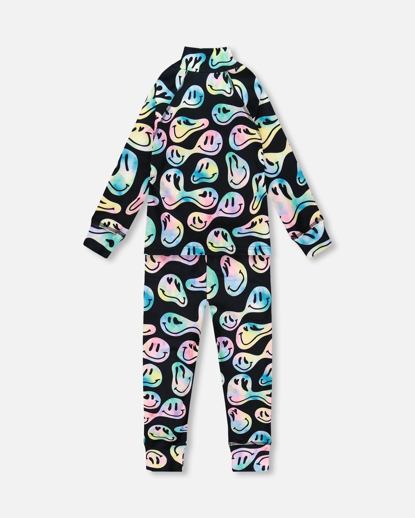 Two-Piece Thermal Underwear Set Smiley Face Girl - H10Y600_018