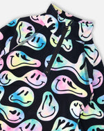 Two-Piece Thermal Underwear Set Smiley Face Girl - H10Y600_018