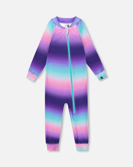 One-Piece Thermal Underwear Purple Gradient - H10Y700_021