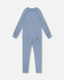 Merino Wool Base Layer Set Blue Gray - H10Y800_975