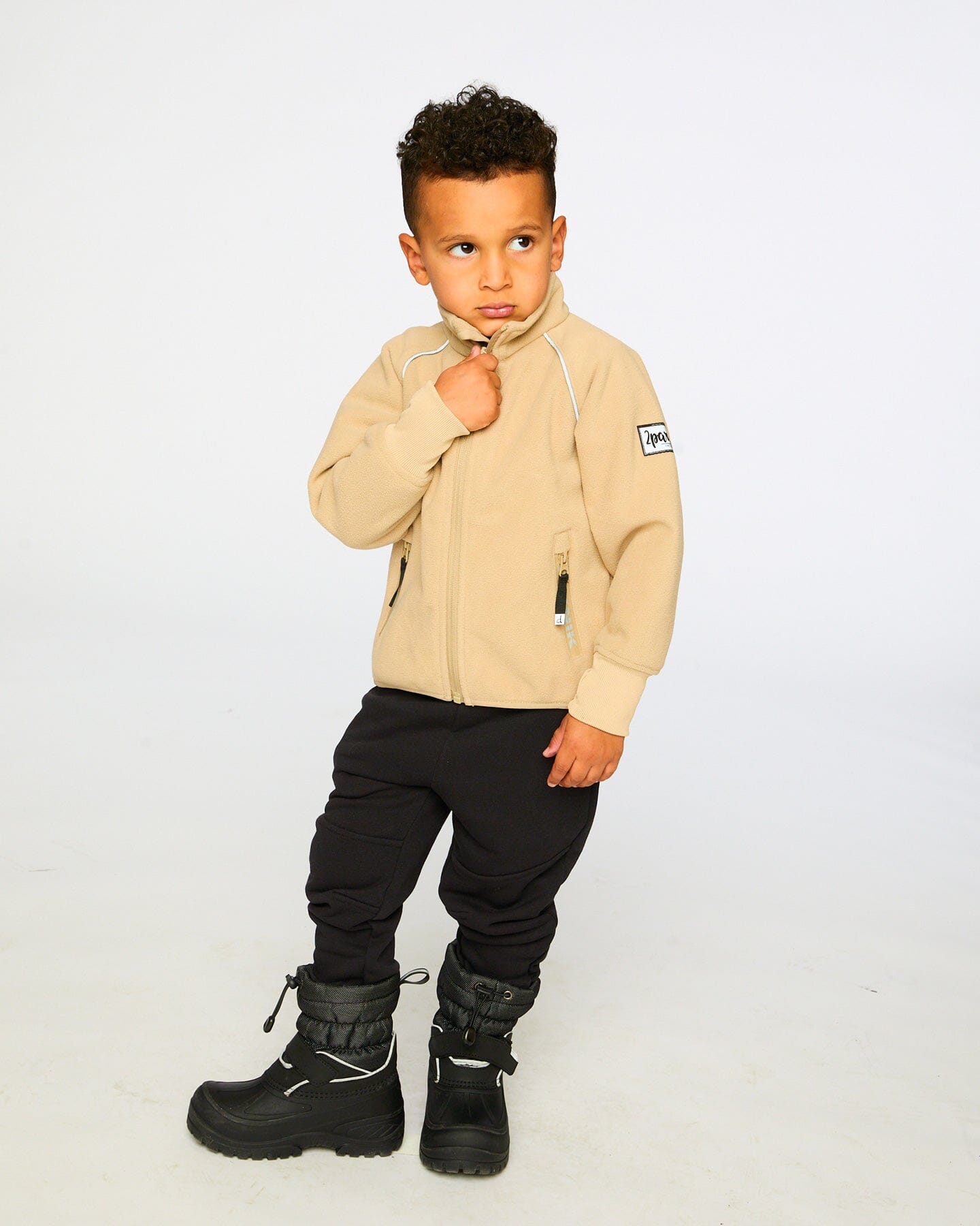 Mid-Layer Teknik Jacket Beige Base & Mid-Layers Deux par Deux 