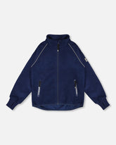 Mid-Season TEKNIK Windfleece Jacket Navy Blue