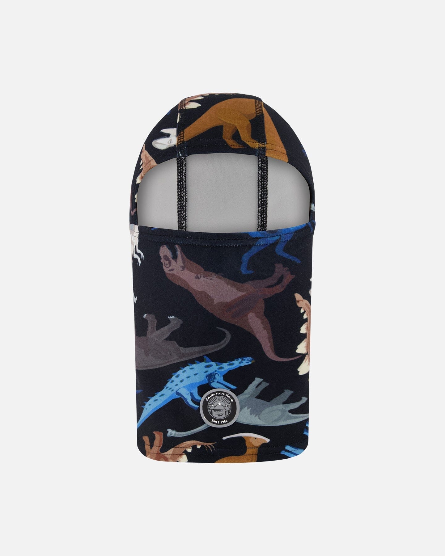Brushed Jersey Balaclava Black Dinosaur Print - H10YBAL_026