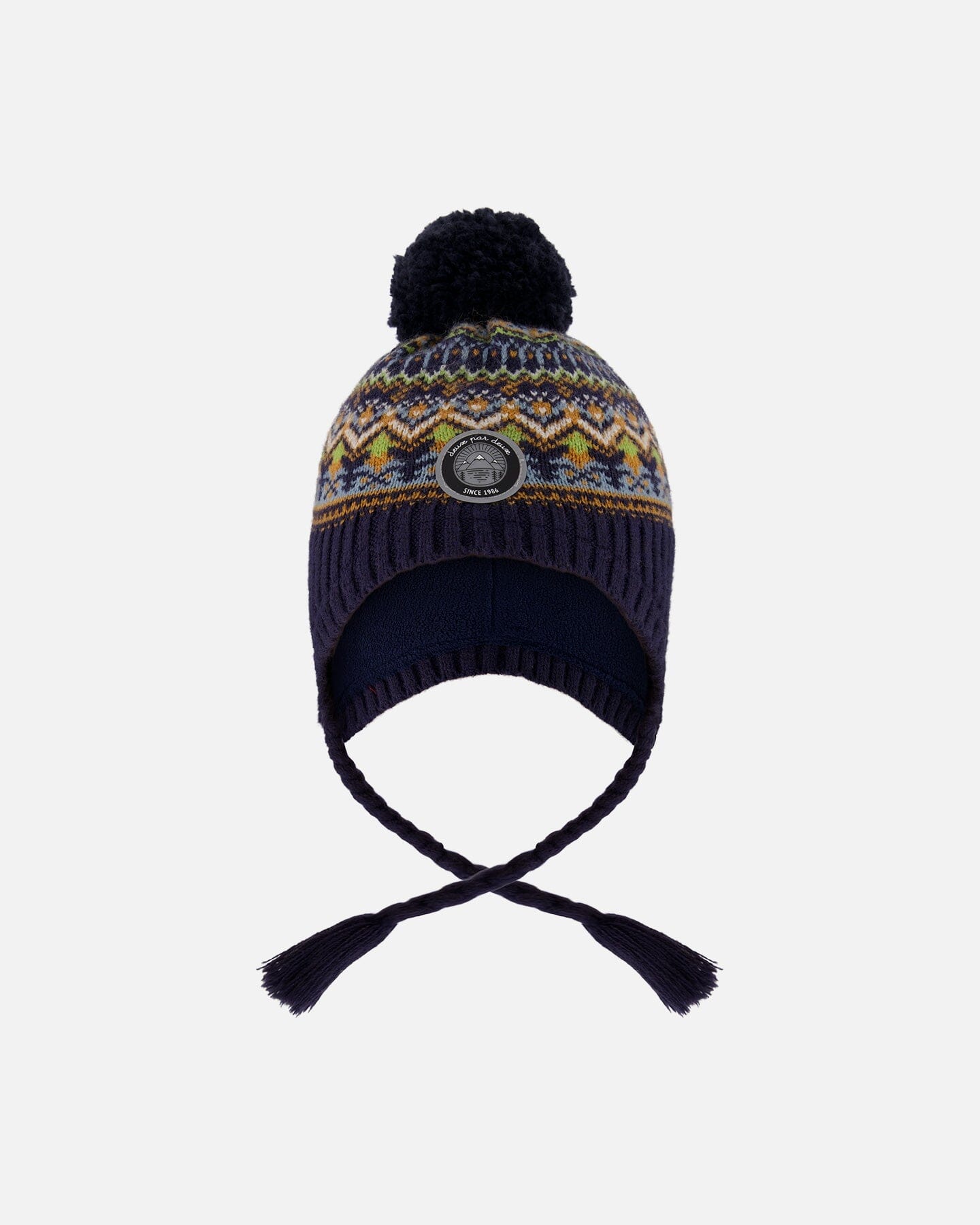 新品　SOL Hand-knitted Border Hat　navy 新品】sol Hand-knitted Border Hat Multi