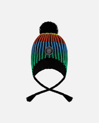 Lined Peruvian Knit Winter Hat With Pompom Multicolor - H10Z53_000