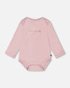 Organic Cotton Long Sleeve Romper Neutral Purple - H20A70_557