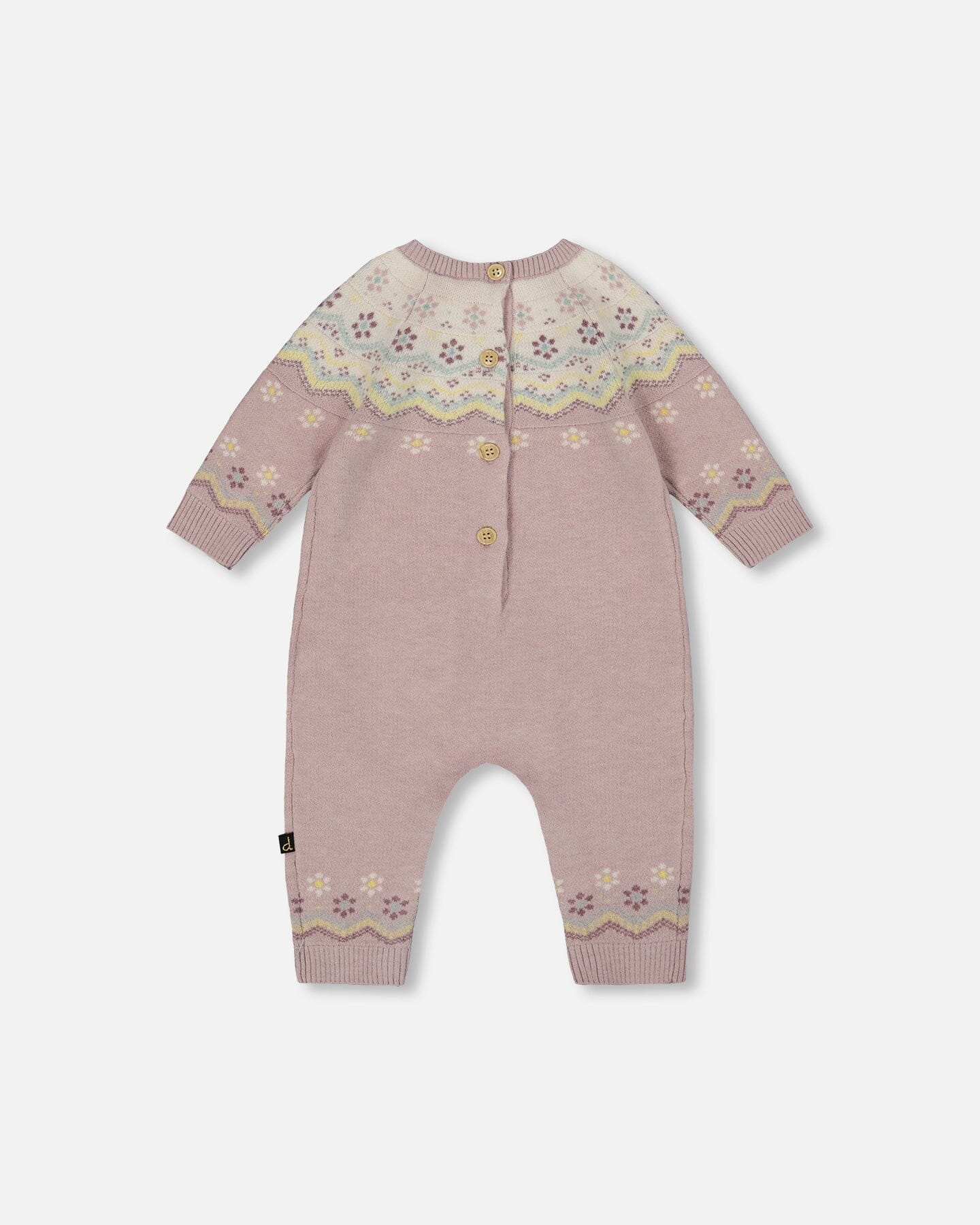 Jacquard Knitted Romper Keepsake Lilac - Deux par Deux