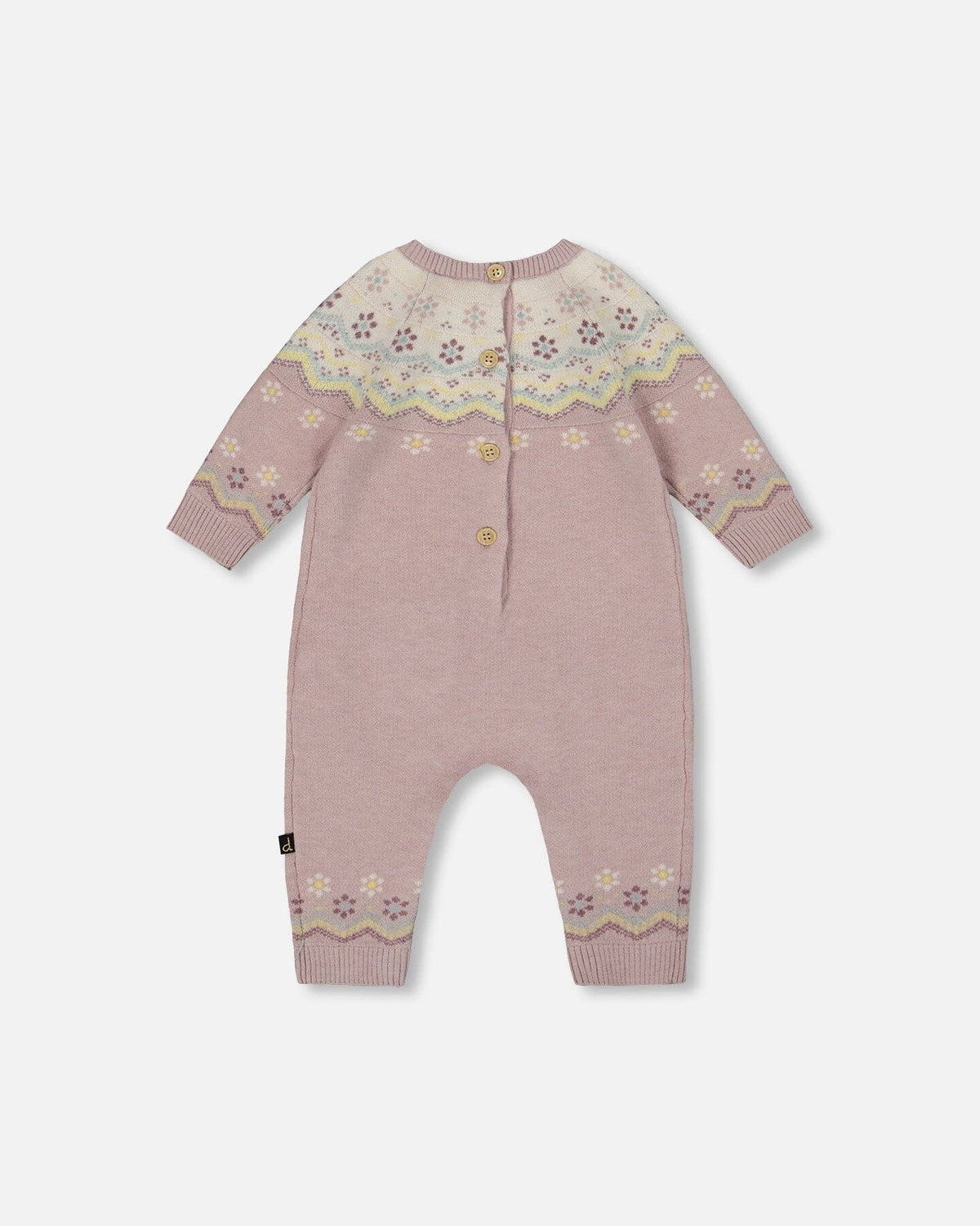 Jacquard Knitted Romper Keepsake Lilac - H20AT40_557