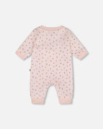 Organic Cotton One-Piece And Baby Romper Pink Mini Floral - H20B40_047