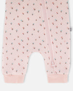 Organic Cotton One-Piece And Baby Romper Pink Mini Floral - H20B40_047