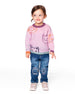 Knit Jacquard Sweater Dusty Pink With Cats - H20ET72_514