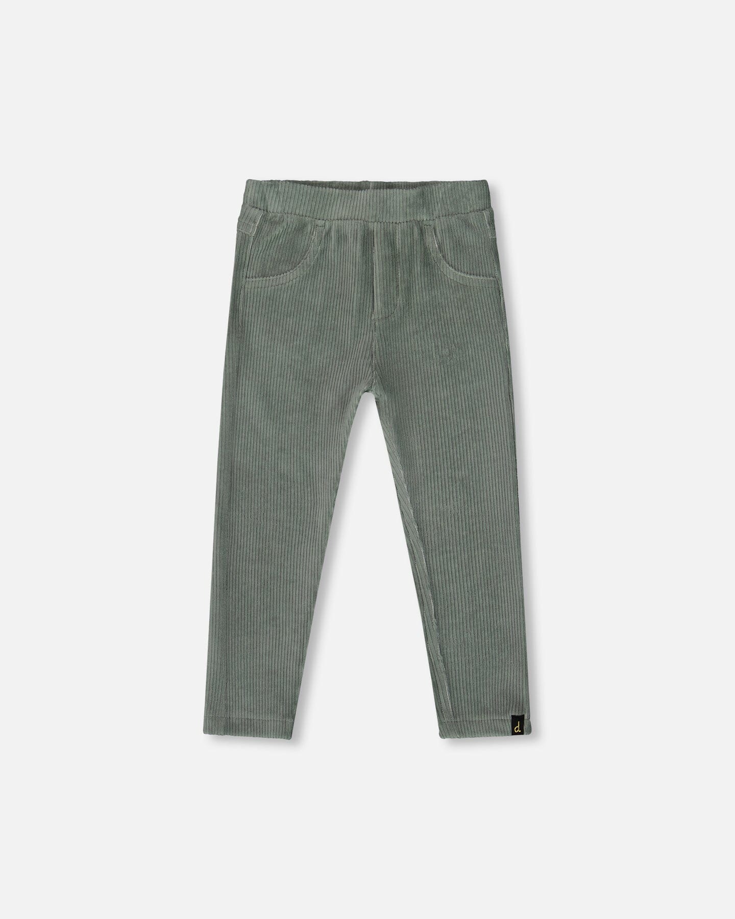 Stretch Velour Tregging Jade Green - H20F20_325