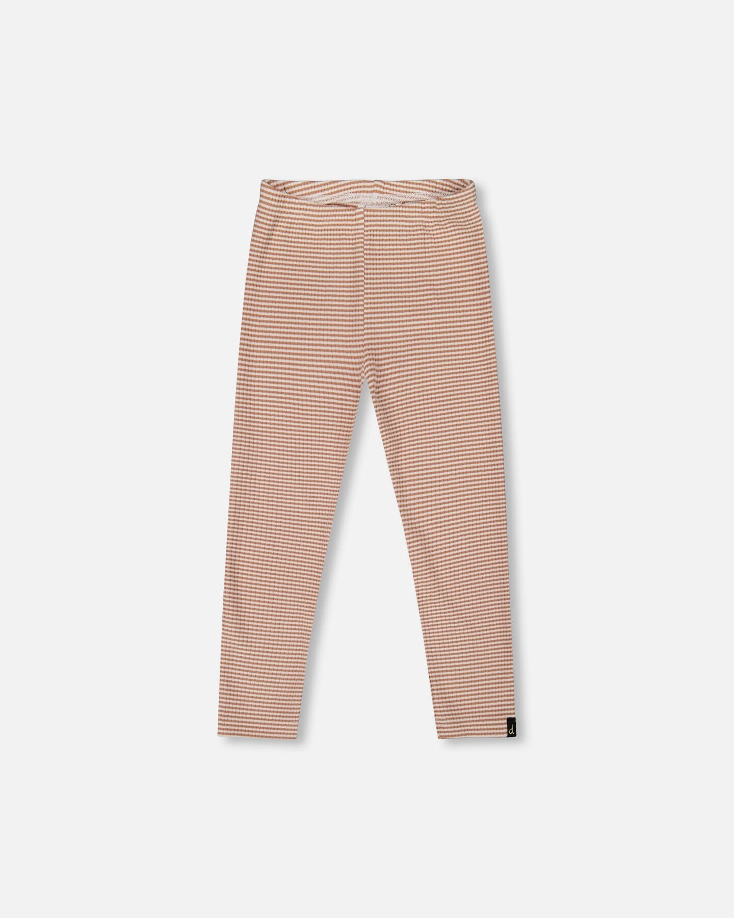 Rib Striped Leggings Beige And Off-White - H20G61_000