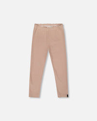 Rib Striped Leggings Beige And Off-White - H20G61_000