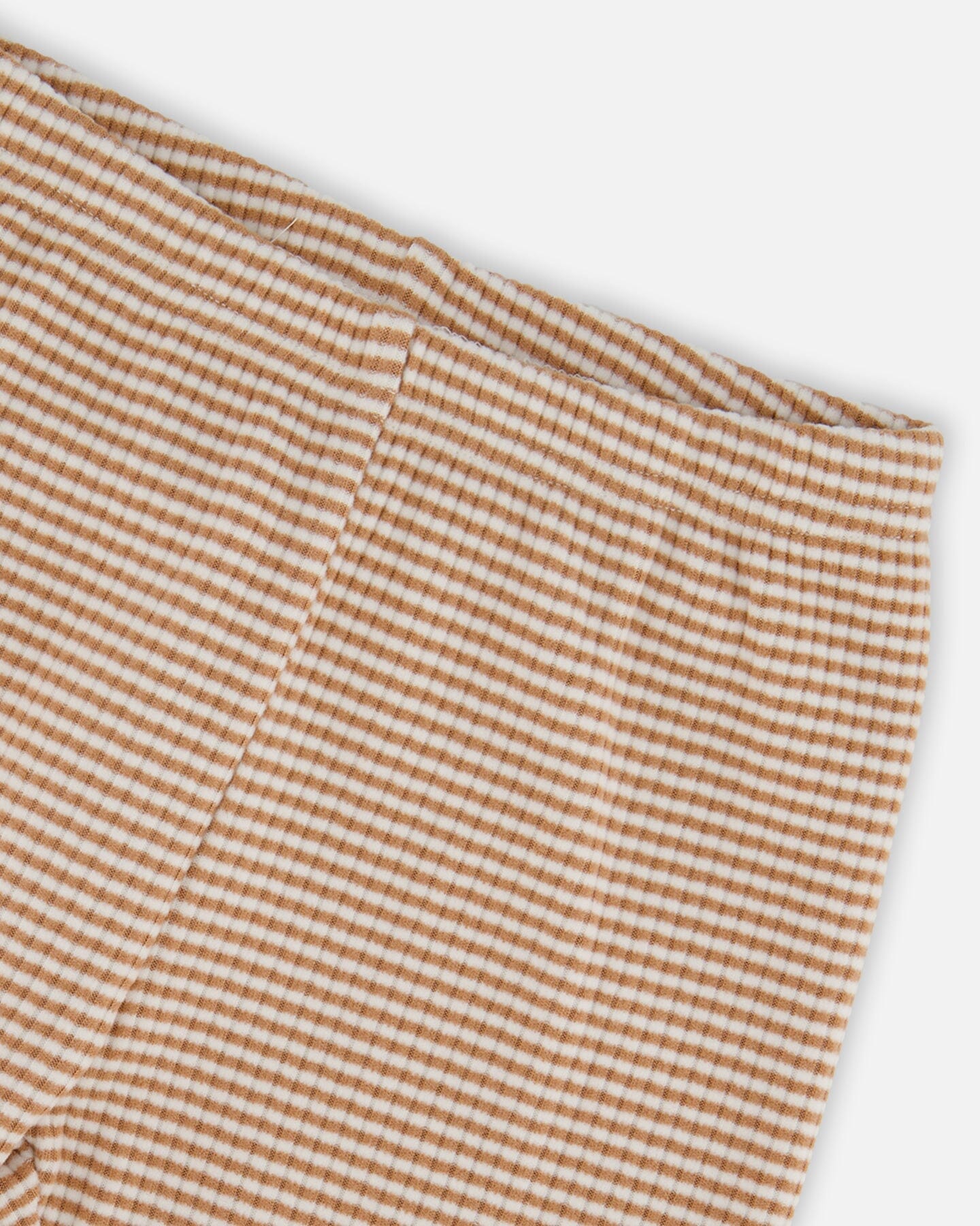 Rib Striped Leggings Beige And Off-White - H20G61_000