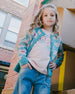 Organic Cotton Long Sleeve T-Shirt Light Pink With Big Flowers - H20G70_604